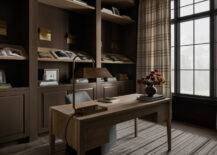 brown home office
