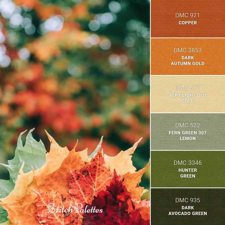 Fall palette colors.