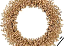 gold berry christmas wreath