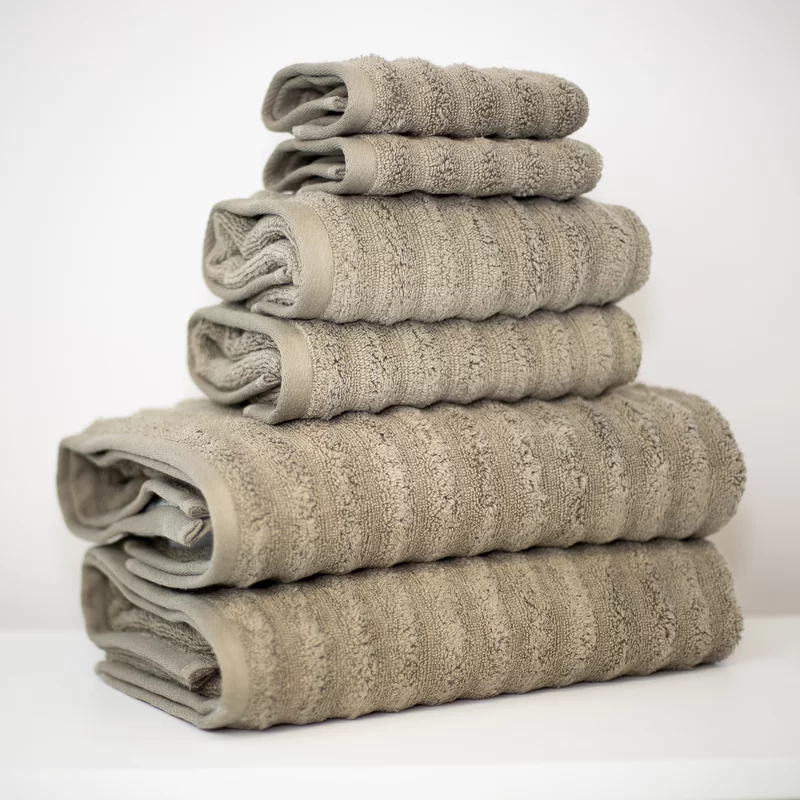 ribbed bath towels from wayfair product photo