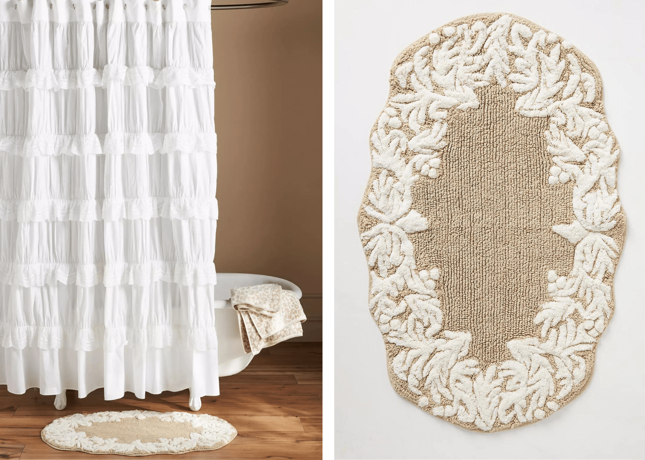 bath mat from anthropologie product photos white shower curtain and free standing tub