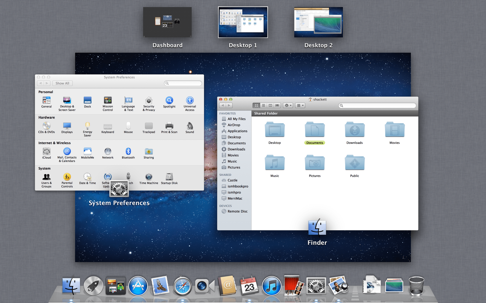 In 2011, as part of OS X Lion, Apple introduced 'Mission Control', which lets you see an overview of all your open windows, fullscreen apps, and spaces. Source: [512 Pixels macOS Screenshot Library](https://feed.feedburster.com/macstoriesnet/redirect?url=https://512pixels.net/projects/aqua-screenshot-library/mac-os-x-10-7-lion/)
